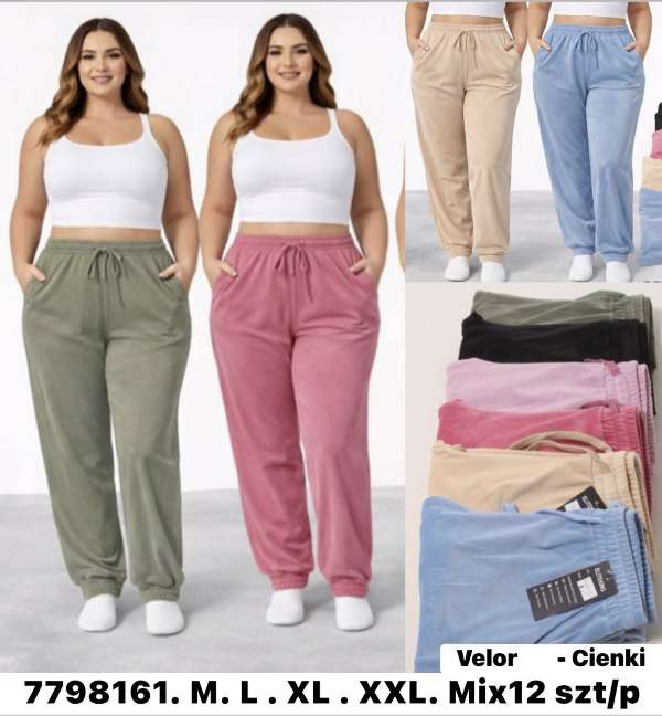 Spodnie damskie Roz M-2XL, Mix Kolor Paczka 12 szt